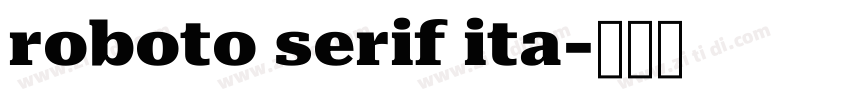 roboto serif ita字体转换